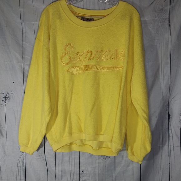 Express Tops - Express EXP Vintage Yellow Sweatshirt